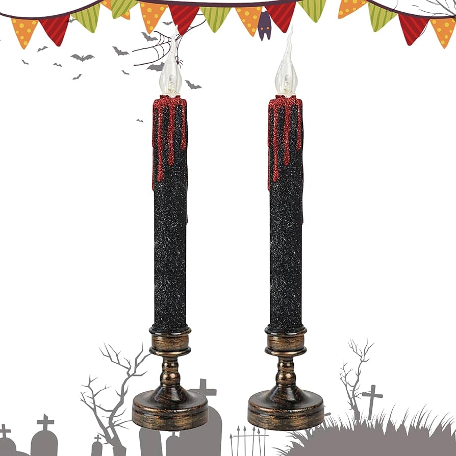 ハルモニア　限定版キャンドルスタンド　ハロウィン アクリルLEDキャンドル/フォレスト（シルバー/ゴールド